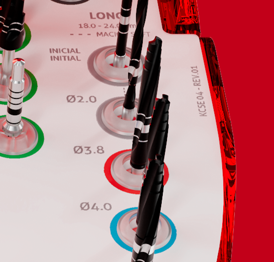 Compatibilidade com fresas longas