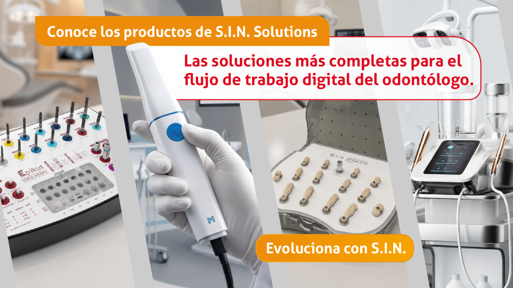 Conoce los productos de S.I.N. Solutions
Las soluciones más completas para el flujo de trabajo digital del odontólogo. CTA: Evoluciona con S.I.N.